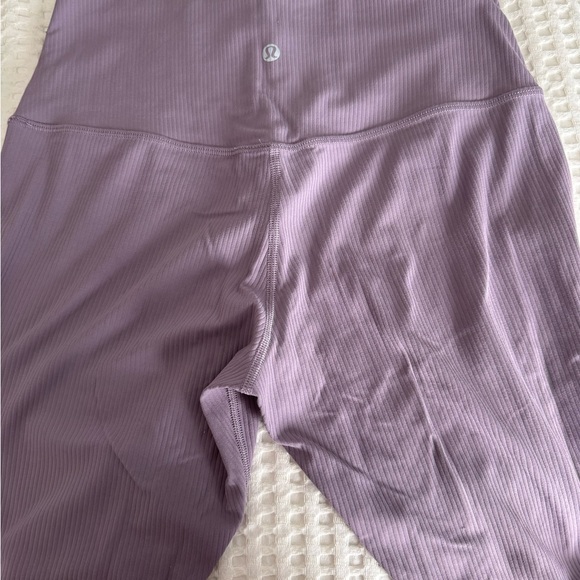 Lululemon Align  Purple Ribbed Leggings 25 inch - Picture 2 of 6